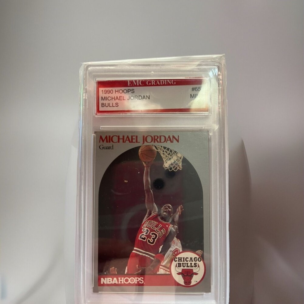 1990 Michael Jordan # 65 EMC GRADED MINT 9 VINTAGE EARLY JORDAN CARD THE GOAT